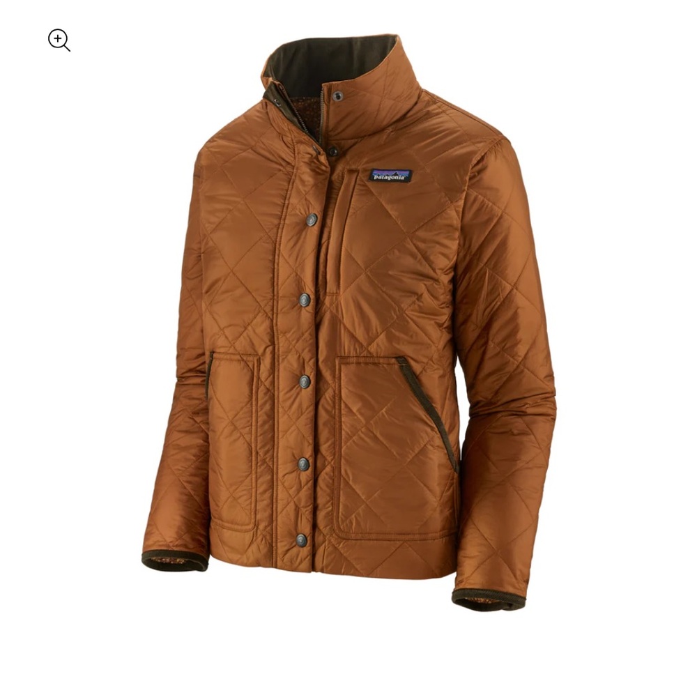 Patagonia Back Pasture Brown Quilted Jacket XS